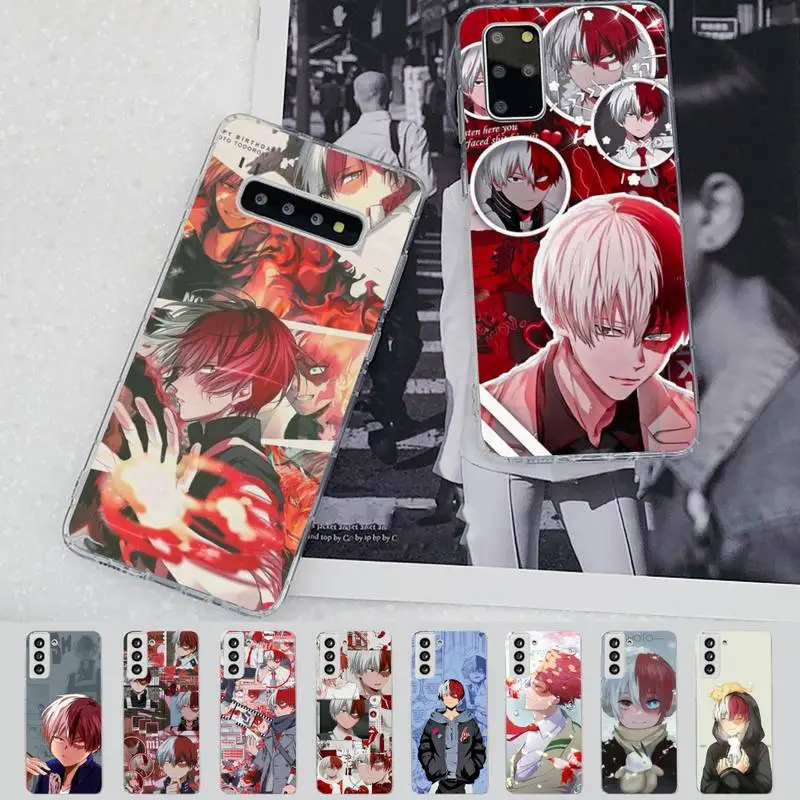 

My Hero Academia Shouto Todoroki Phone Case for Samsung S21 A10 for Redmi Note 7 9 for Huawei P30Pro Honor 8X 10i cover