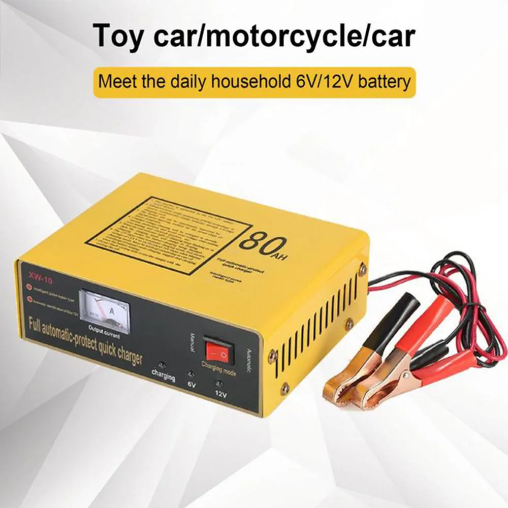 

Universal car motorcycle battery charger 6V 5A 12V 8.5A Dry Water Gel battery Automatic charger for 6V 12V lead acid battery