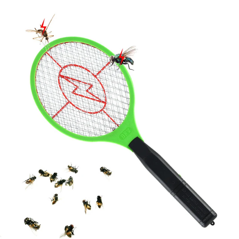 

Electric Fly Swatter Killer (Battery not included) LED Lamp Summer Mosquito Trap Racket Anti Insect Mosquito Bug Zapper Swatter