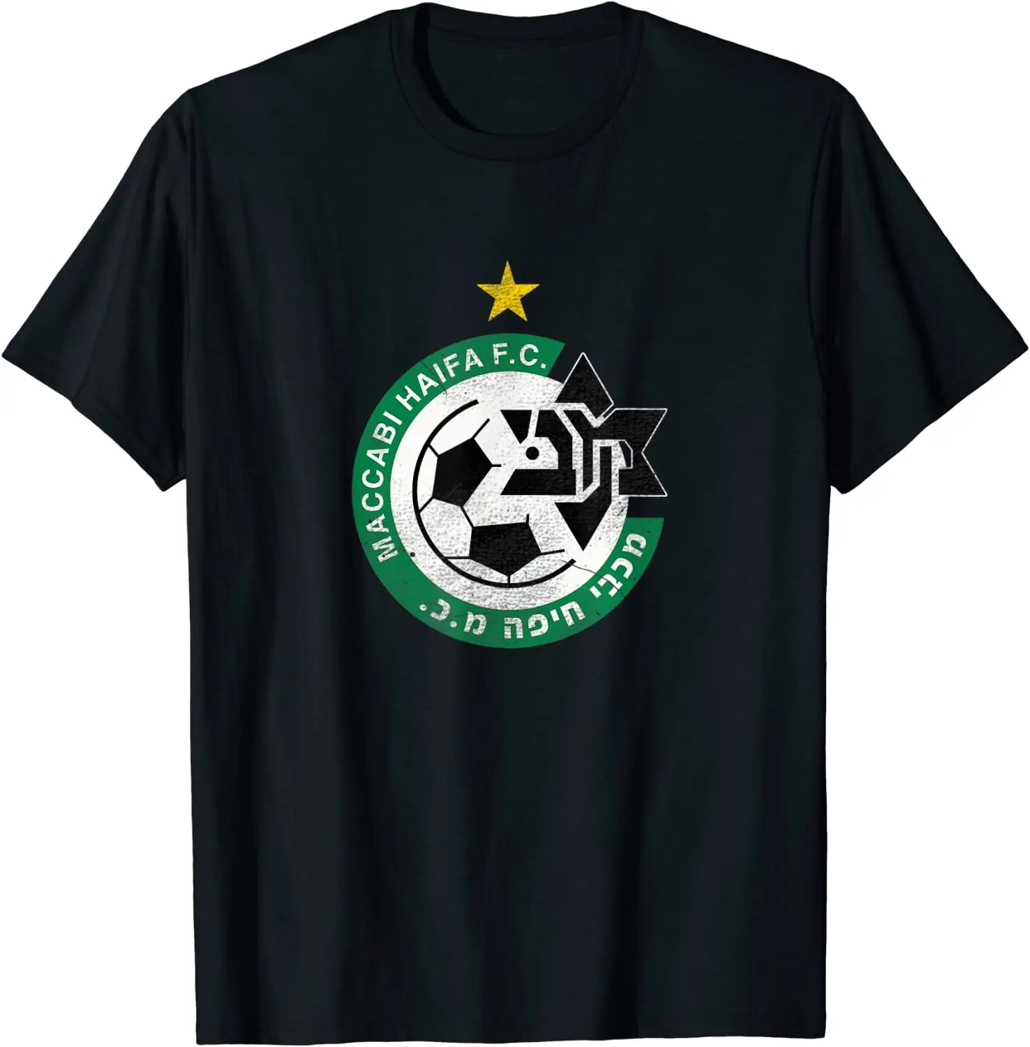 

Maccabi Haifa FC T Shirt Soccer Team Israel T-Shirt Summer Fashion Cotton Casual T-shirts O-Neck Short Sleeve Tees Tops