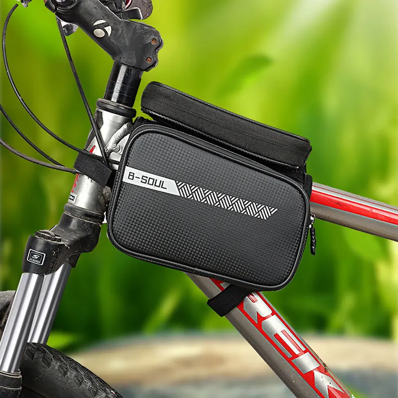 

Waterproof Bike Front Frame Bag Bicycle Tube Handlebar Phone Cycling Saddle Bag Mtb Saddle Bag Riding Equipment Accessories
