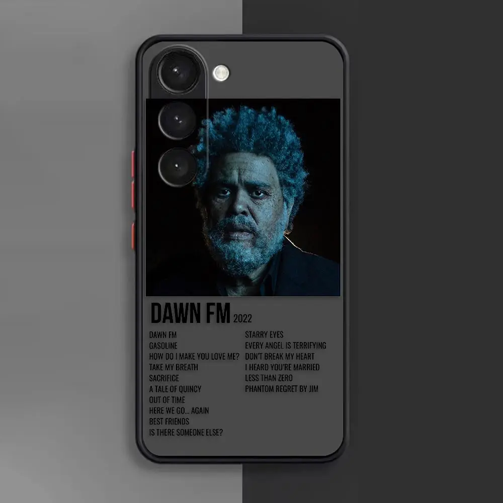 Matte Phone Case for Samsung Galaxy S23 S22 S21 S20 S10 4G S9 S8 Plus ULTRA 5G LITE Case Funda Capa The Weeknd Minimalist Poster