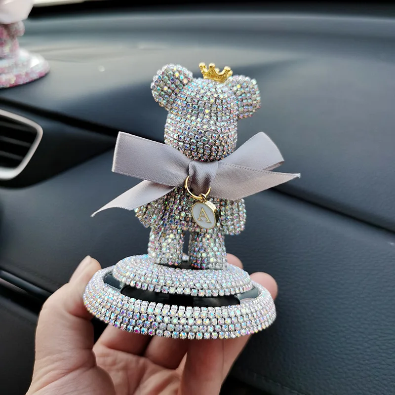 

Новые английские украшения для автомобиля в виде медведя с алмазной вставкой, Женские аксессуары для ароматерапии