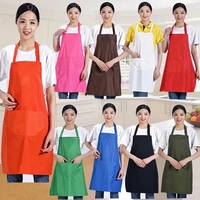 waterproof aprons peach skin velvet oil proof custom logo cooking work sleeveless for women men apron kitchen baking accessories