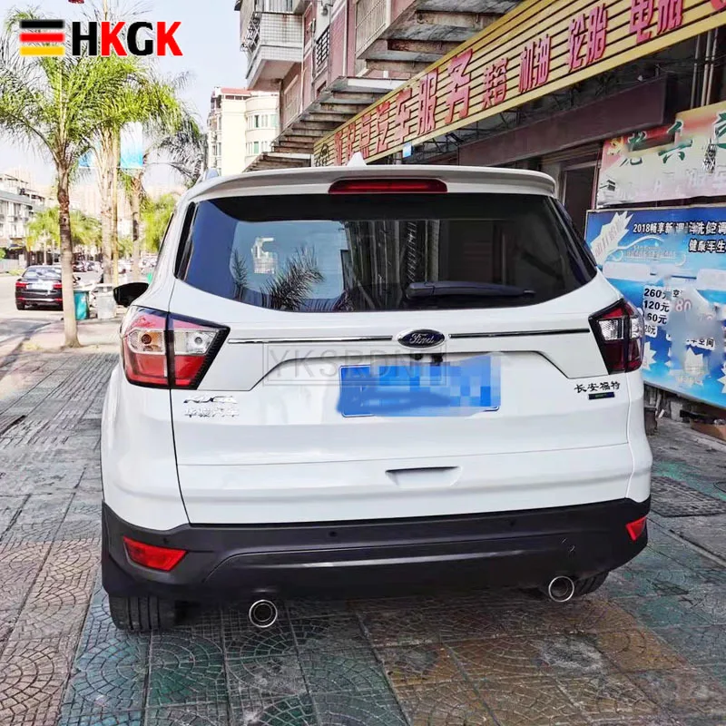 

Для Ford Kuga Escape 2013 2014 2015 2016 2017 2018 2019 ABS Материал праймер цвет автомобиля украшение в виде хвостового крыла задний багажник спойлер