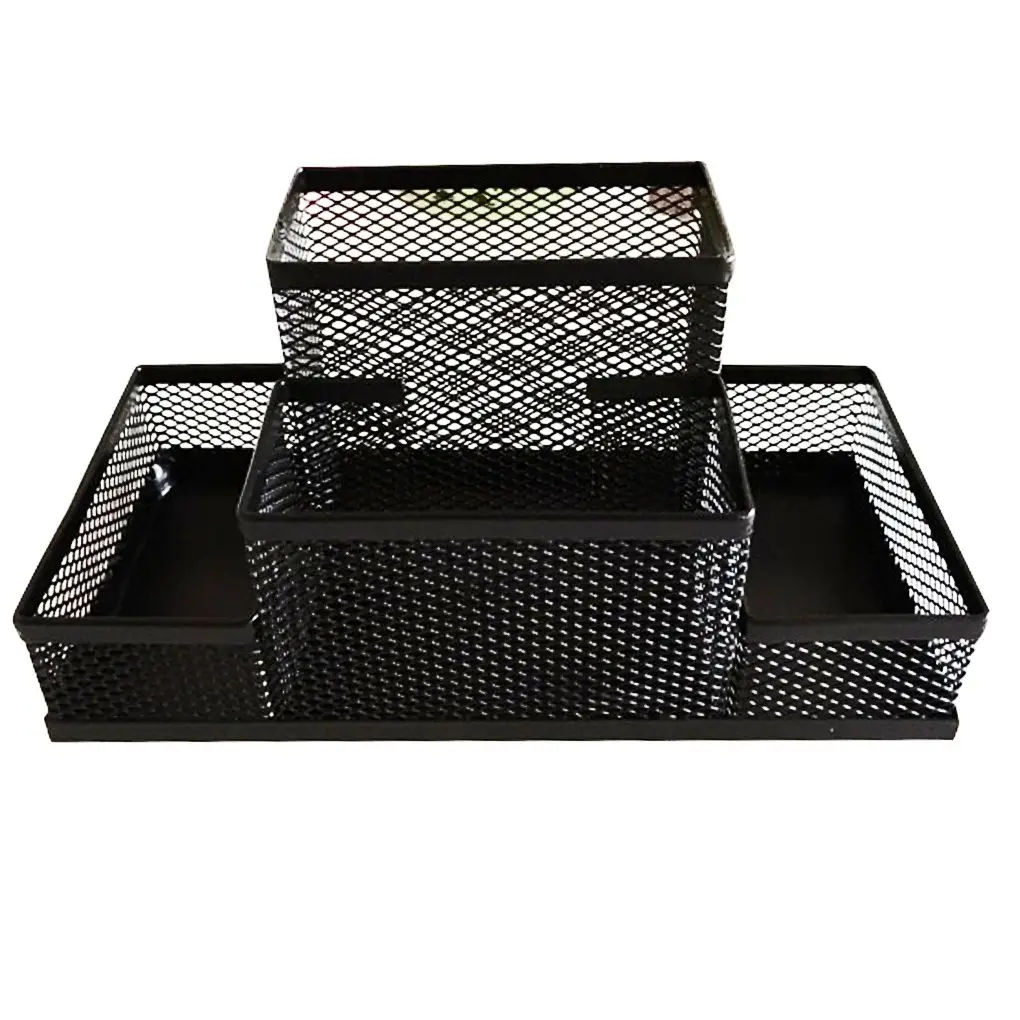 

Metal Stand Mesh Cube Combination Holder Study Storage Desk Desktop Accessories Stationery Organizer Pen Pencil Office Supply