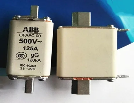 Предохранители: ABB OFAFC 00 500V 125A gG 120KA / 160A 200A