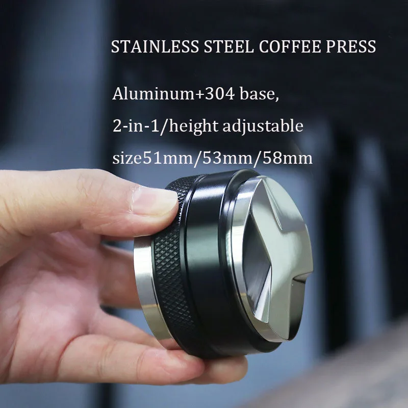 

Coffee 51/53/58mm Tamper Powder Press Machine Coffee Distributor Hammer Barista Accessories Tools Espresso Kitchen Accessories