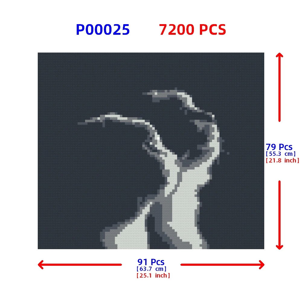 ПиксельФан строительные блоки &quotДва черных кота&quot пластик