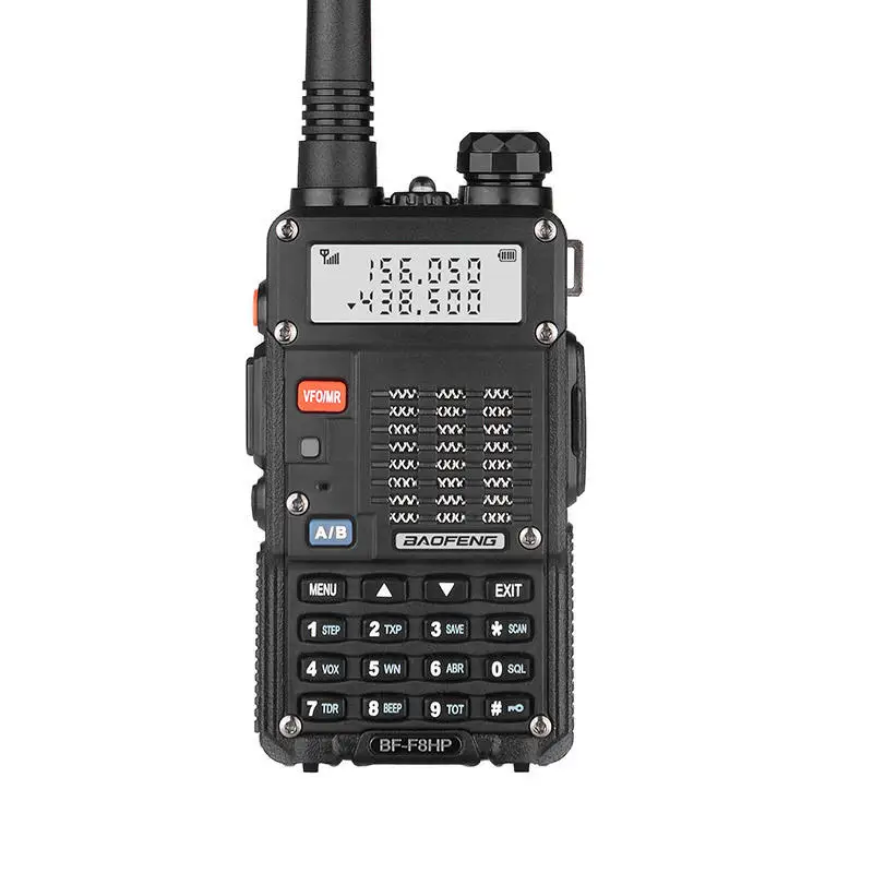 

Baofeng Ham FM Transeiver Screen Keyboard 8W Three Power Mode VHF UHF Walkie Talkie Outdoor Wilress Scanner Receiver