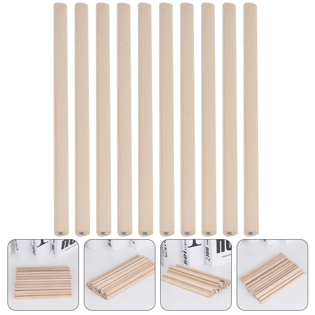 

10 Pcs Four Color Same The Office Gift Kids Pencils Multicolor Multi Colored Wood Student Pencils Child