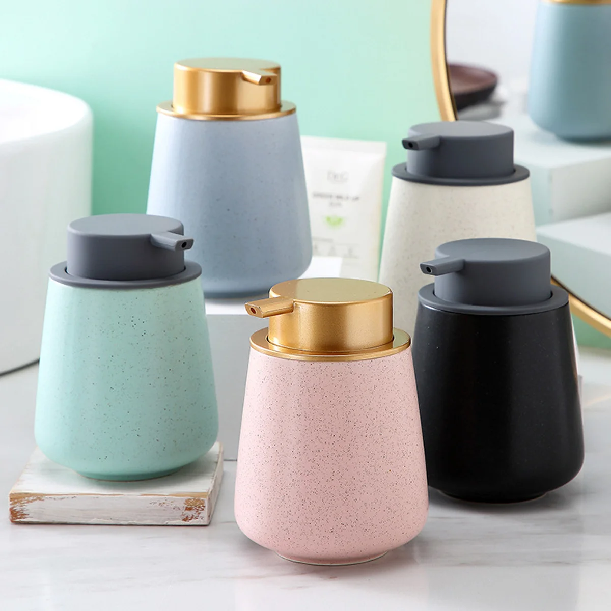 Керамический дозатор жидкого мыла пена портативный кондиционер для мытья тела