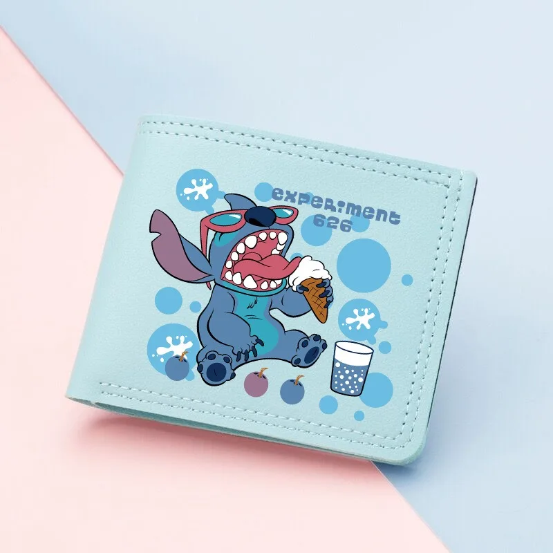 

2023 Stitch Disney Wallet Anime Figures Lilo & Stitch Coin Purse Cartoon Kawaii Card Holder Money Clip Kids Toys Birthday Gifts