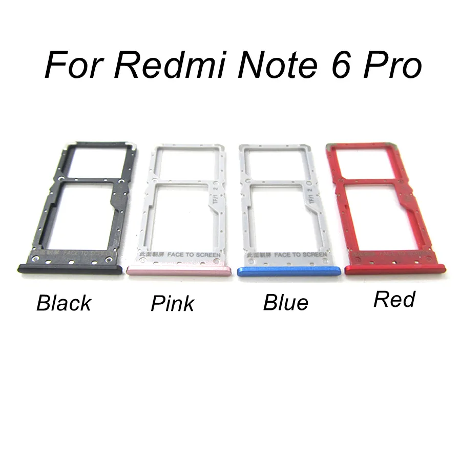 Слот для SIM-карты Xiaomi Redmi Note 6 7 8 Pro слот Sim-карты Micro SD адаптер запасные части |