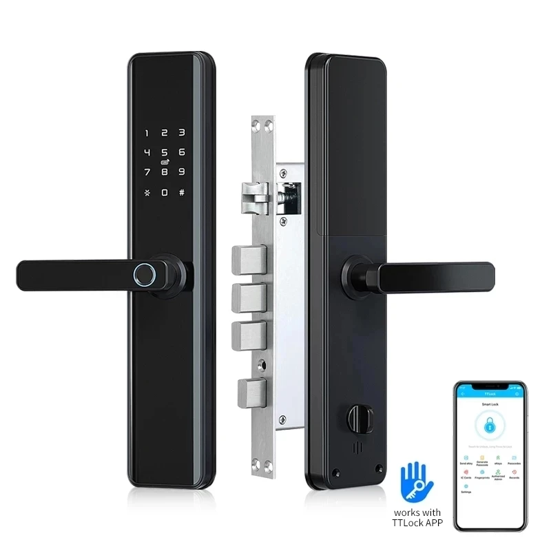 TTlock Tuya APP Remote Control Smart Home Door Lock M1 Door Access Control Anti-theft Lock Biometric Fingerprint Lock