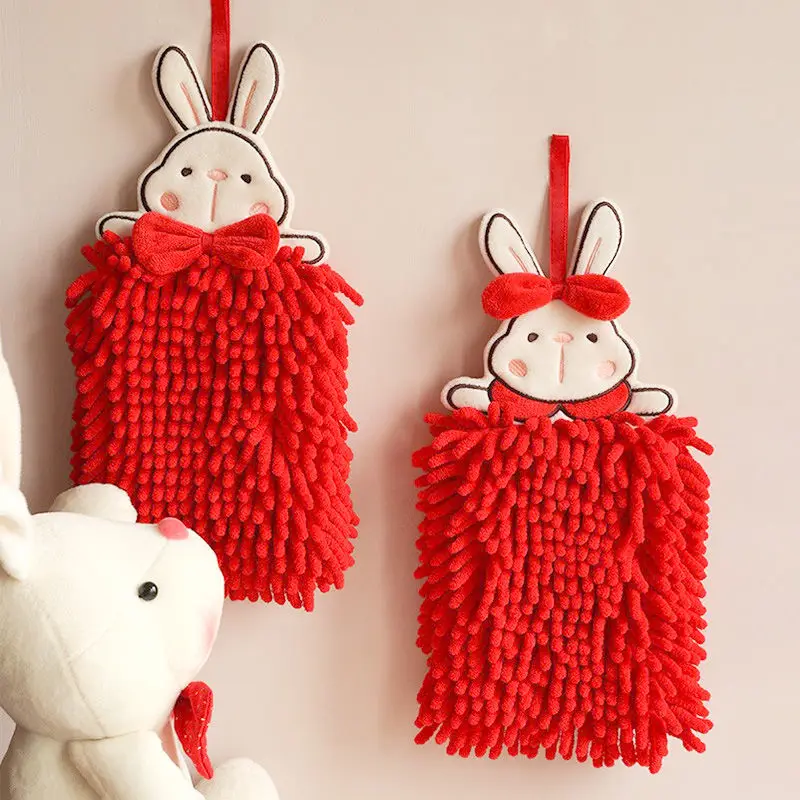 Portable Microfiber Quick Dry For Kitchen Embroidery High Quality Bathroom Rabbit Travel Towels Breathable