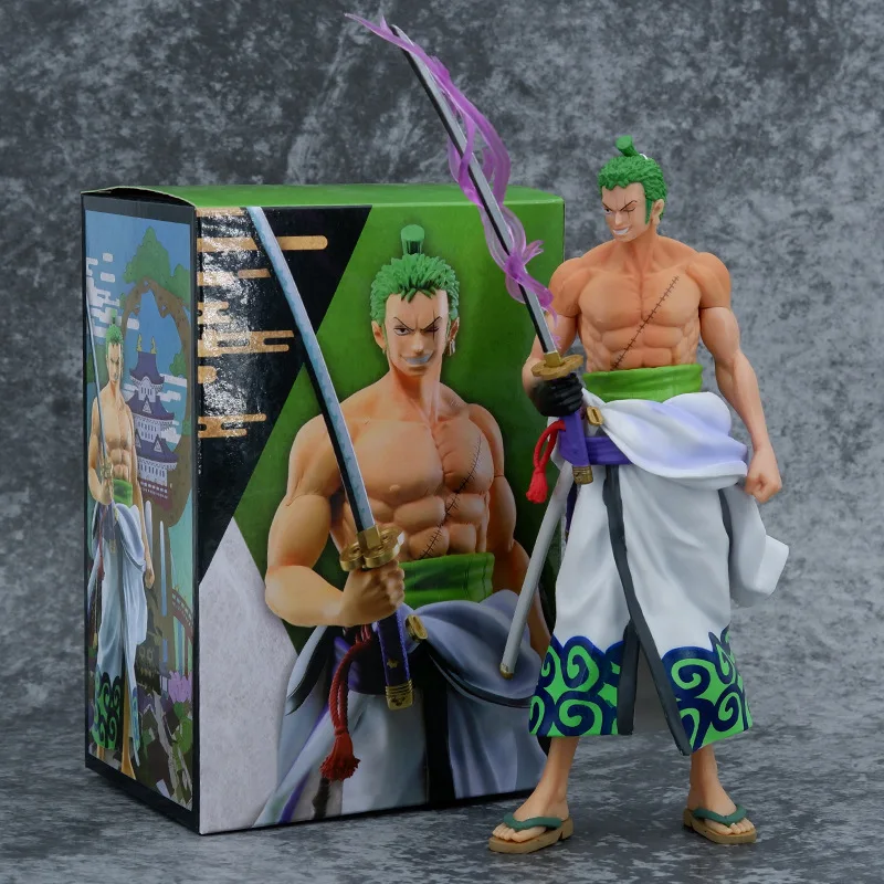 

24cm One Piece Anime GK Roronoa Zoro Action Figure PVC Collection Cartoon Model Doll Gift Toys Decoration