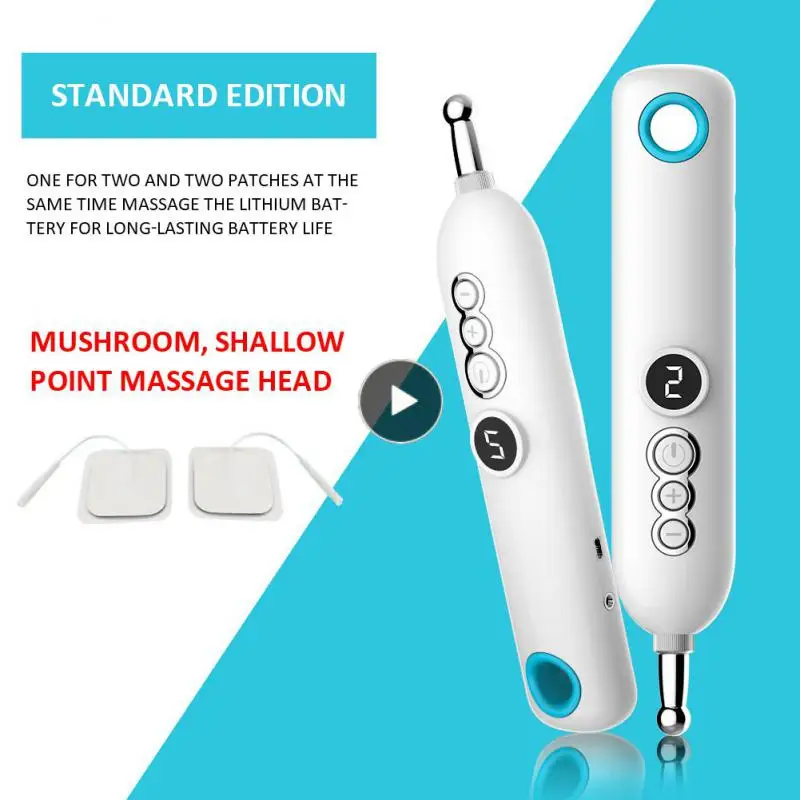 

NEW Electric Acupuncture Point Massage Pen Smart Pulse Massager Therapy Meridian Pen Pain Relief Tools Laser Energy Massage Pen