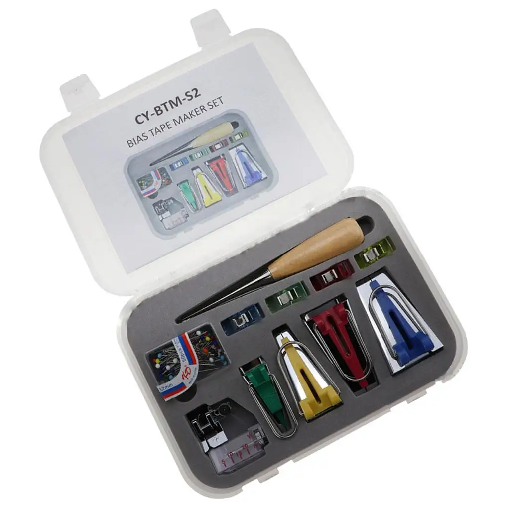 

Sewing Machine Tools Binding Sew Multifunction Sewing Bias Tape Maker Set DIY Patchwork Quilting Tool