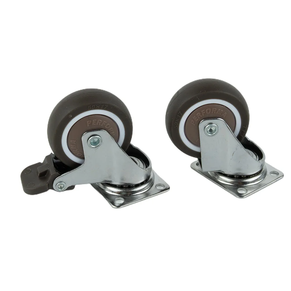 

4pcs Caster Wheels 2 Inch / 50mm 360 Degree Rotation For Carrier Bearing For Cabinets/Cribs/Desks/Coffee Tables