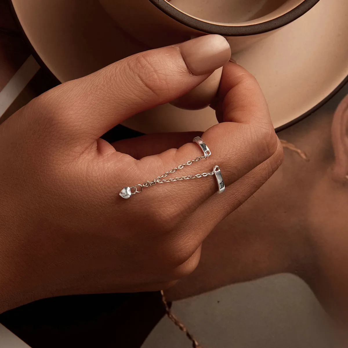 Женское винтажное кольцо из серебра 925 пробы