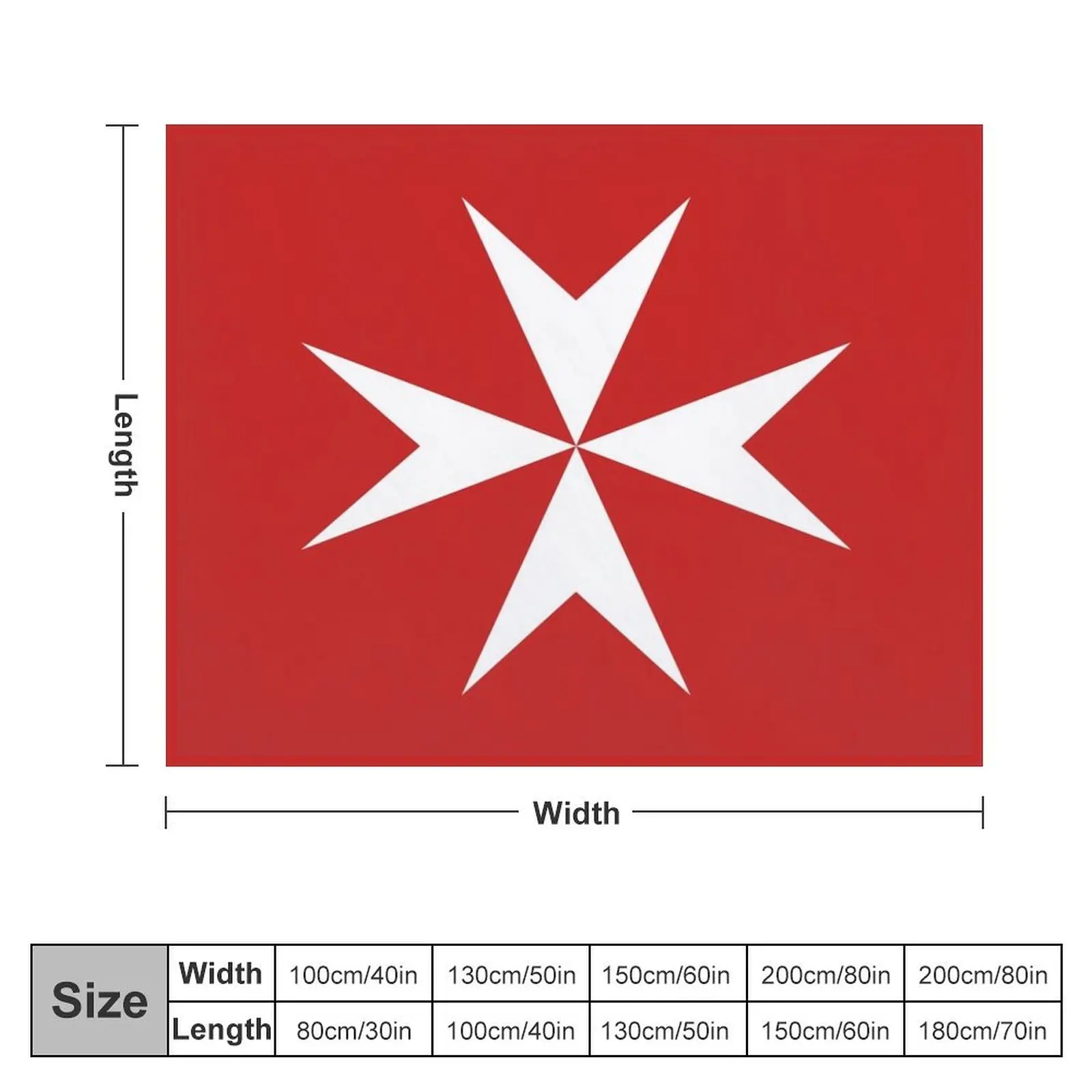 Футболка с Мальтийским флагом плед одеяло для пикника дорожные одеяла