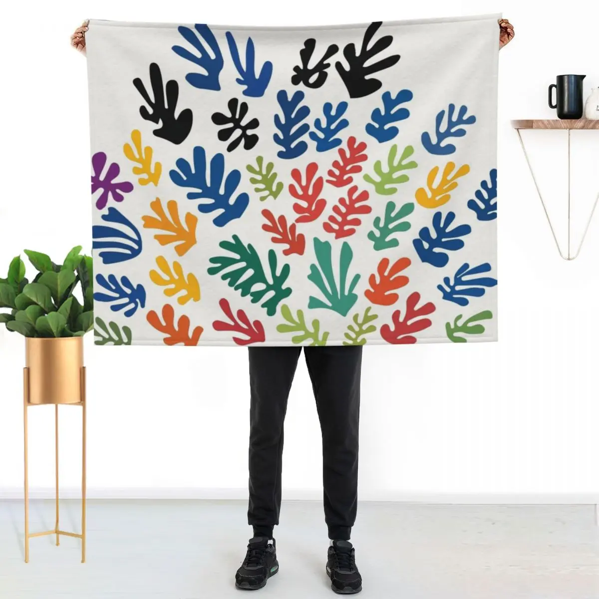 Фото Плед Henri Matisse - La gerbe - The Sheaf - HM, портативное легкое одеяло для путешествий и кемпинга №2