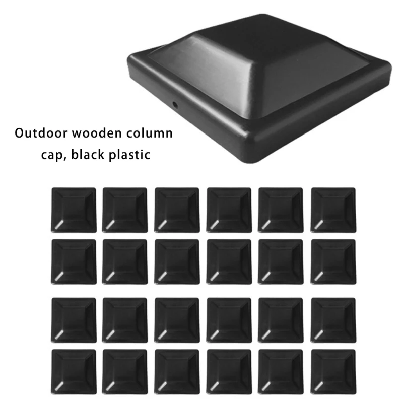 Практичные черные пластиковые колпачки для стоек Прочные повышения