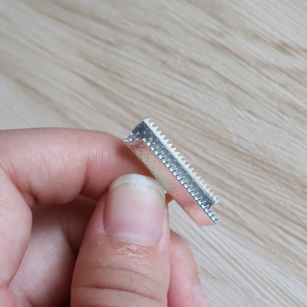 100 шт. концы для закладок колпачки лент пряжки Mazi с покрытием застежки-застежки