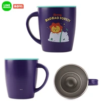 line friends roy6 laiyang tainless steel mug baobao forest series cartoon s mugs anime portable drinking cup coffee mug cup gift