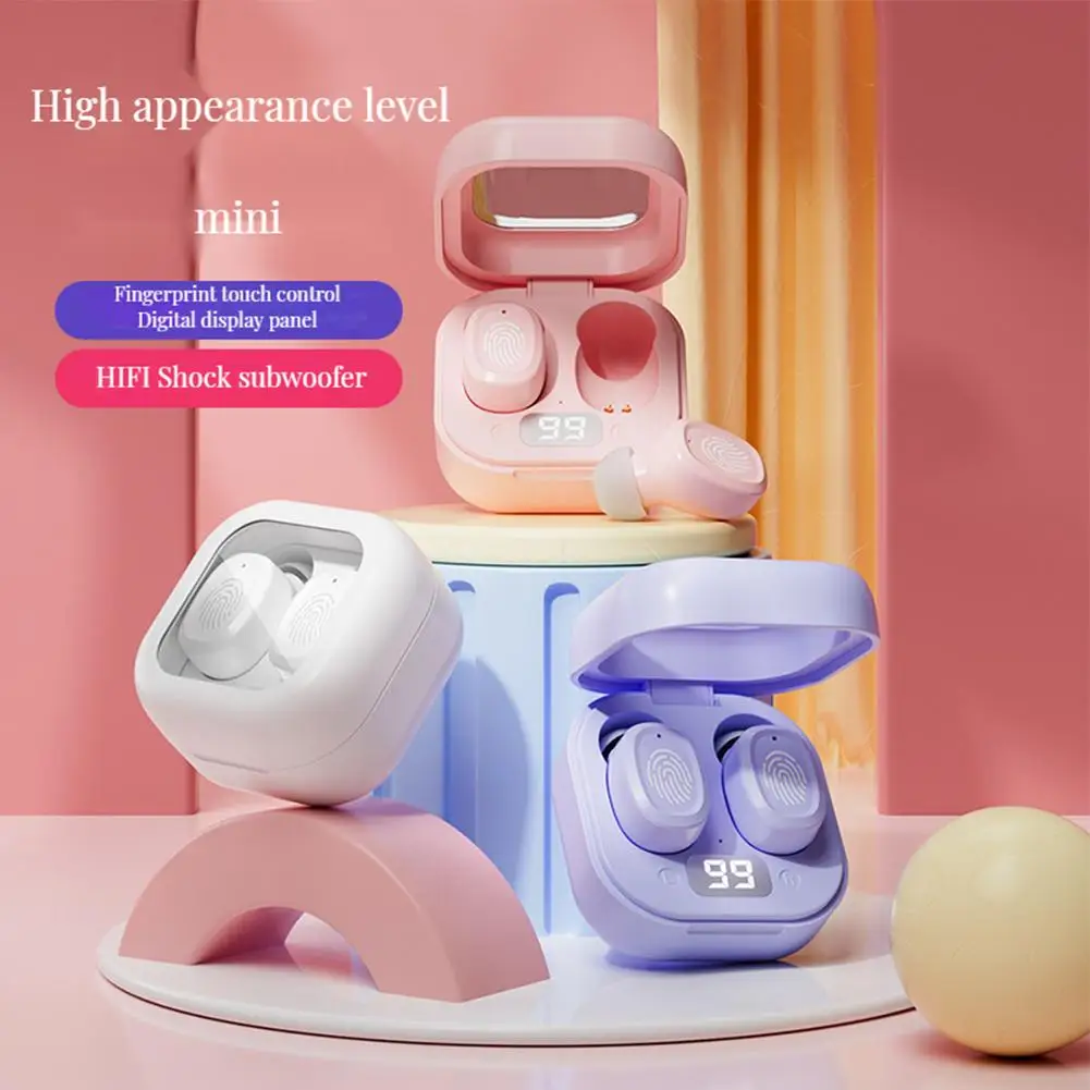 

BY18 Tws Wireless Bluetooth-compatible Headphone Touch Control Noise Reduction Digital Display In-ear Sports Headset