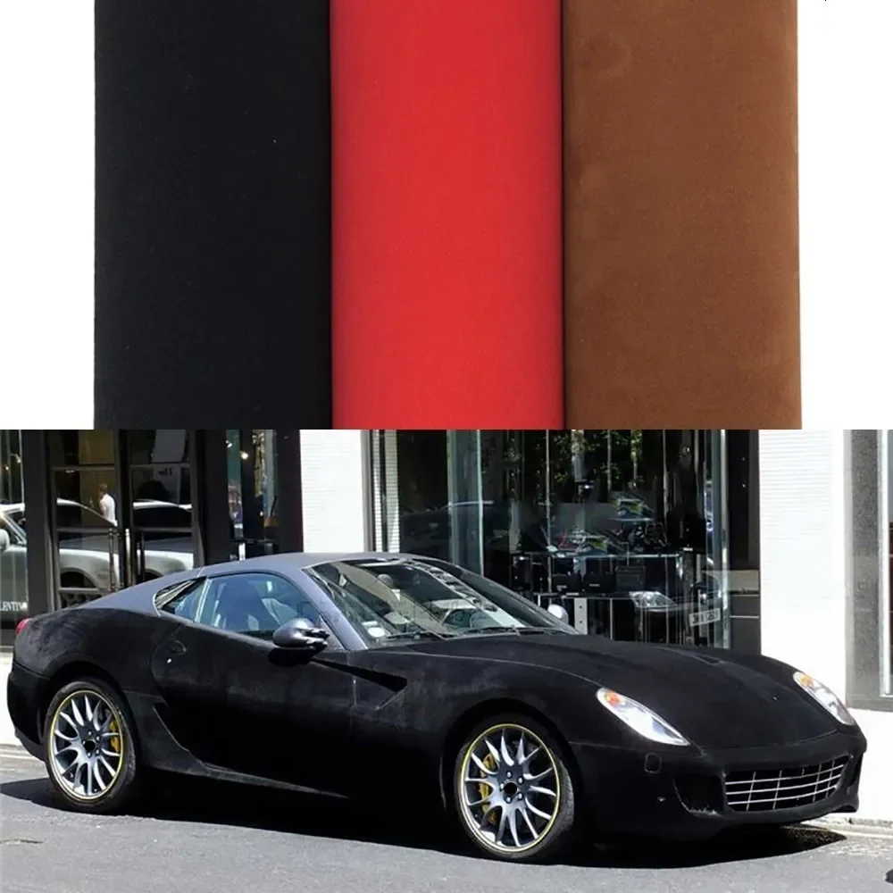

Velvet Fabric Suede Cloth Car Wrap Vinyl Film Sticker Self Adhesive Car Stickers Car Interior Body Decoration Sticker