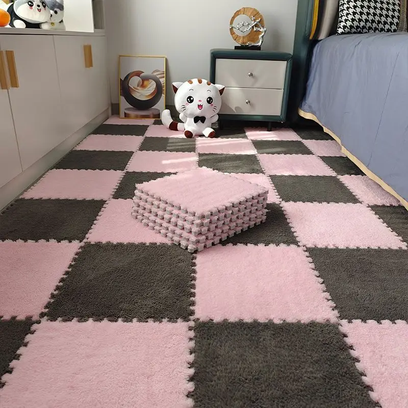 

1/20Pcs/30Pcs Soft Plush Mat EVA Floor Mats Splicing Floor Pads Patchwork Rugs Thicken Floor Cushion Crawling Rugs Puzzle Mat