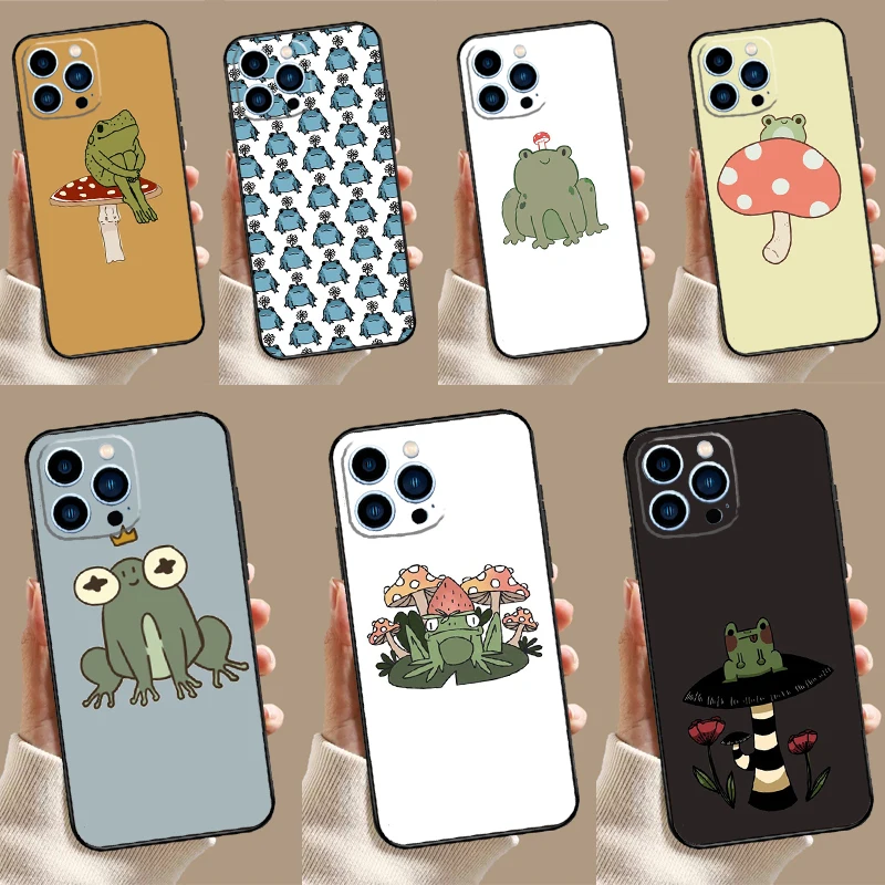 Фото Чехол Mushroom Frog для Xiaomi 15 Ultra 13T 14T 15T 17 Pro Max POCO F7 F5 F6 X5 X6 X7 X8 Pro F8 Ultra №1