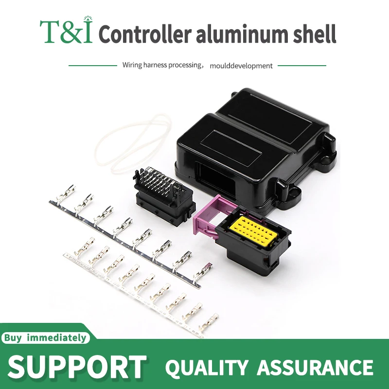24P/39P/48P/56P/80P/90P/121P/154Pin ECU Sealed Automotive FCI Auto Connector aluminum shell PCB control system with terminals