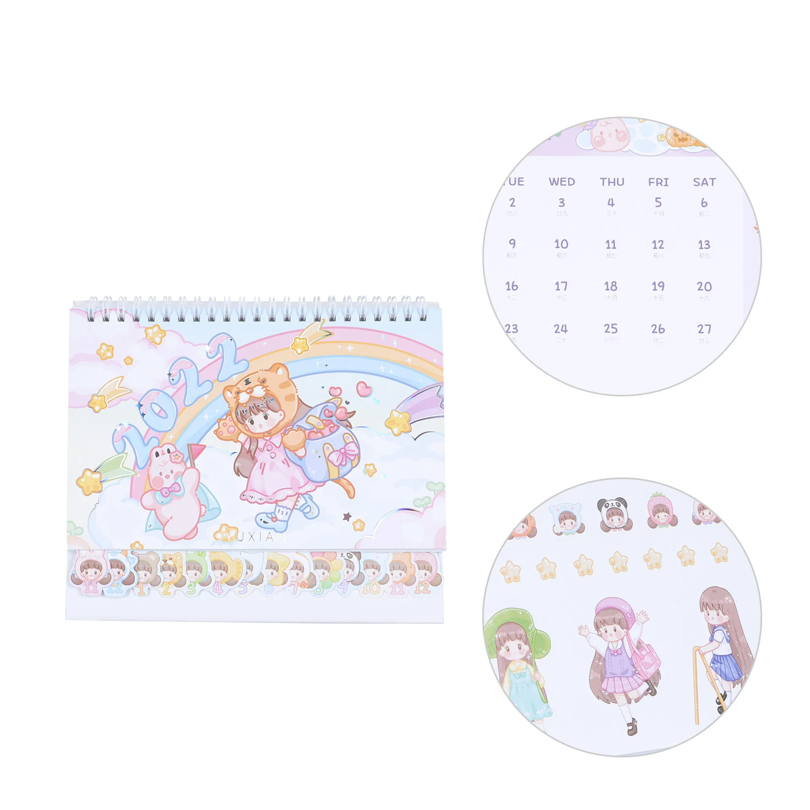 

Calendar Daily Schedule Planner Monthly Desk Desktop Gift Time Planning Plan Decorative