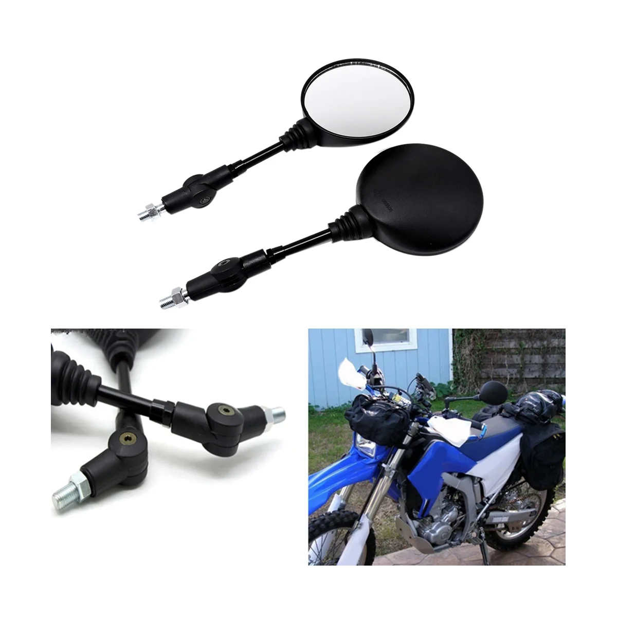 

Motorcycle Rearview Mirror Universal Mirror Reversing Mirror