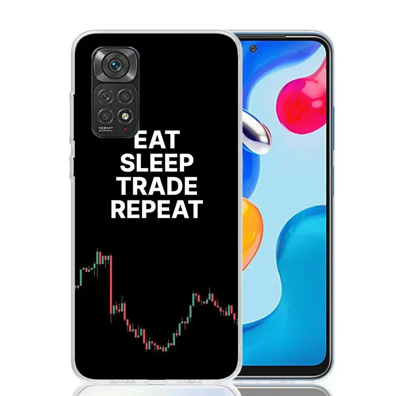 Чехол для телефона Trade Investment Forex Stock Market Xiaomi Redmi Note 13 12S 12 11S 11T 11E Pro Plus 10S 10 9S 9 8T 8 7 Art Custo