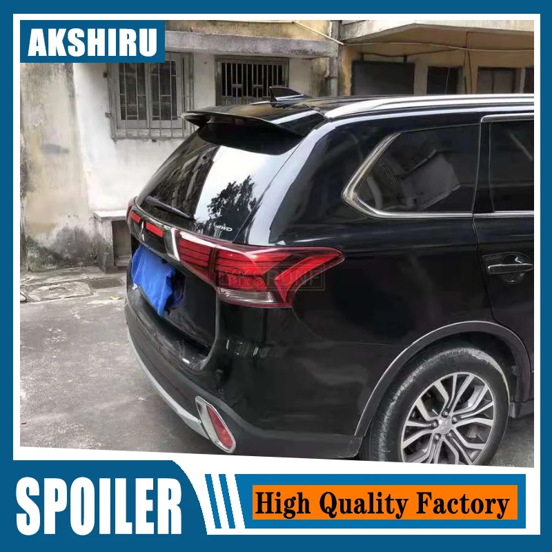 

Для Mitsubishi Outlander 2013, 2014, 2015, 2016, 2017, 2018, 2019, белый, красный задний багажник, губа, крыло, хвост, черный спойлер, Стайлинг автомобиля