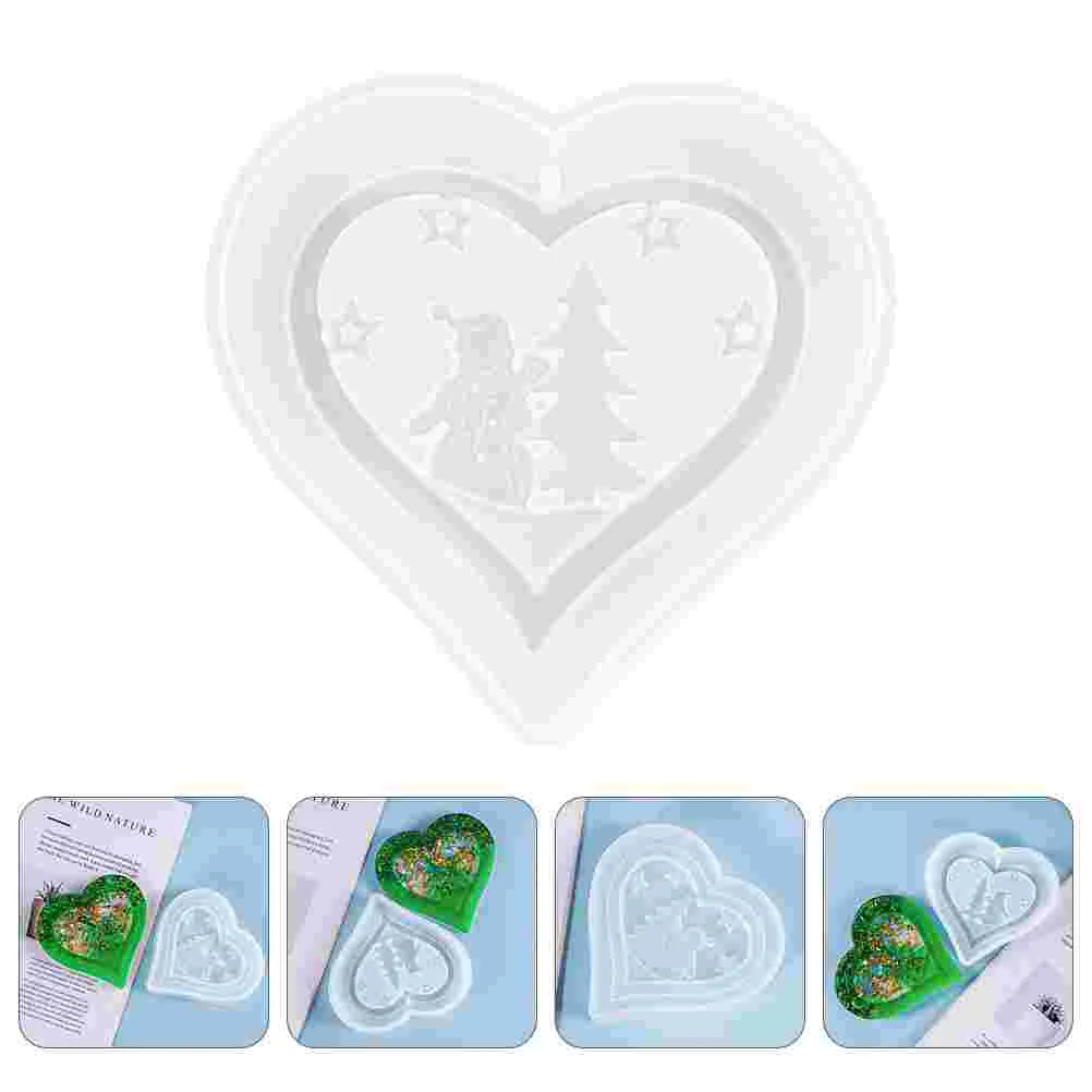

Mold Christmas Casting Silicone Molds Resin Epoxy Mould Heart Bracket Bottom Snowflake Diy Charm Coaster Tagtree