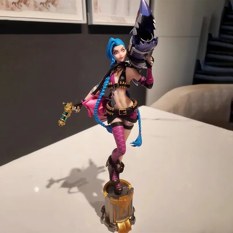 League Of Legends Jinx 3d ручка аниме фигурка официальная аутентичная игровая периферия