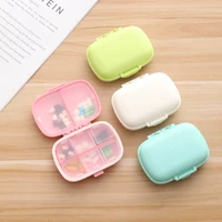8grids pill cases organizer container tablets travel pill box with seal ring small box tablets wheat straw container medicines