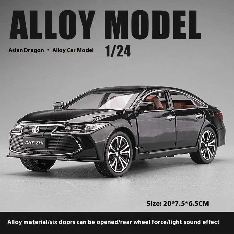1:24 TOYOTA AVALON модель автомобиля из сплава литая под давлением звуковой свет