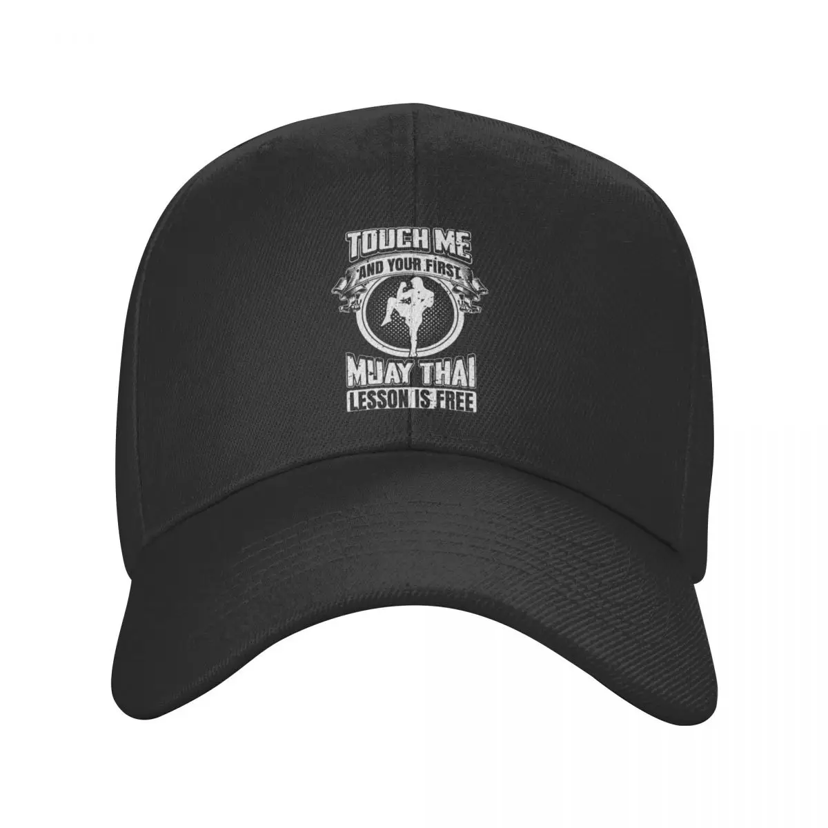 

Cool Touch Me And Your First Muay Thai Lesson Is Free Trucker Hat Custom Unisex Thailand Martial Art Fighter Baseball Cap Spring