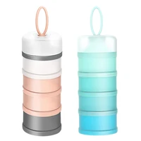 portable 4 layer baby food storage containers infant milk powder box formula dispenser toddler snacks container