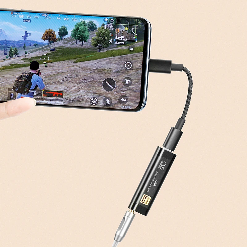 Najtaniej Shanling UA2 Przenośny Kabel USB DAC Wzmacniacz Audio Typ C Do 2.5/3.5mm Wyjście Kompatybilny IOS Android PCM768 DSD512