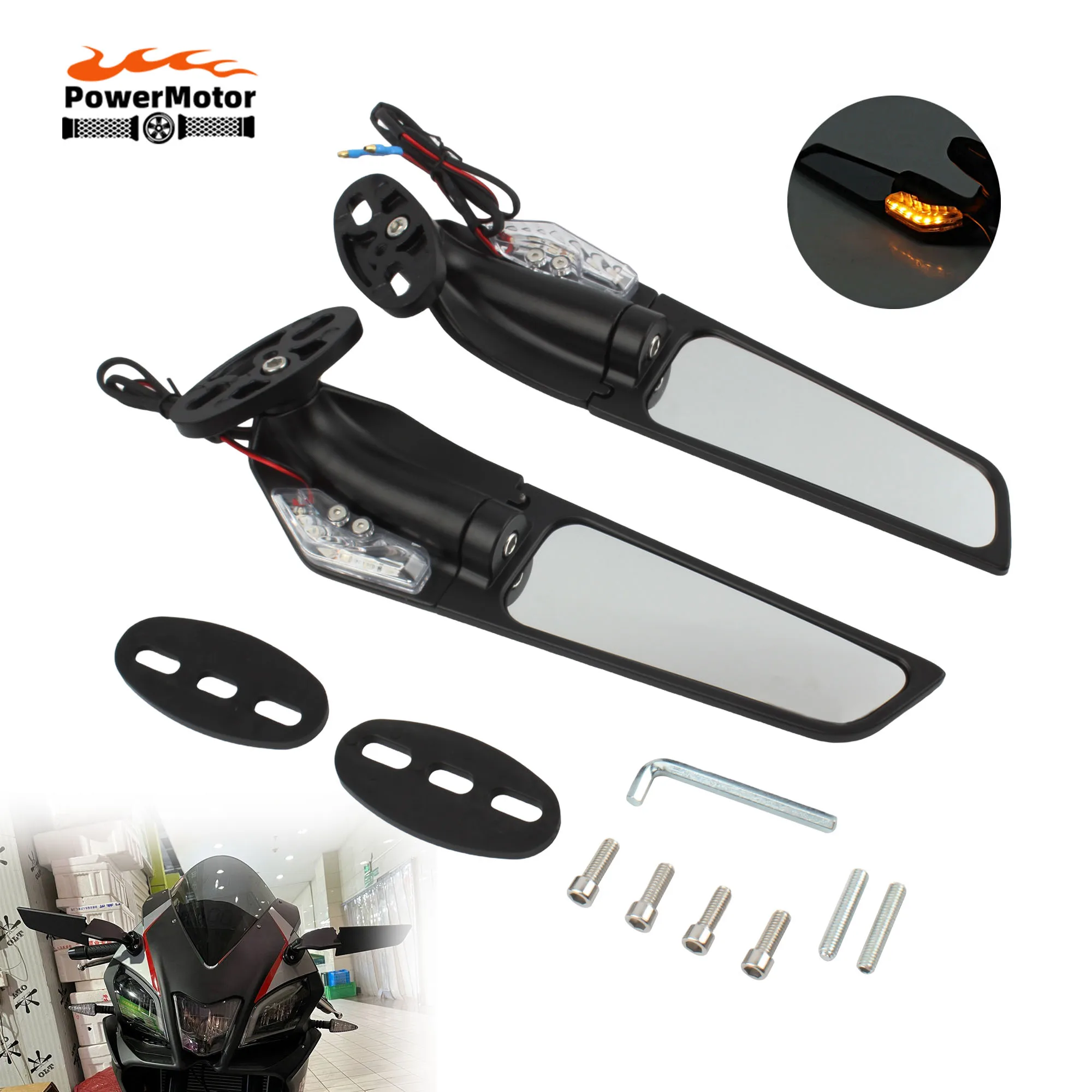 Для мотоциклетного зеркала Honda CBR1000RR CBR600RR модифицированное вращающееся зеркало