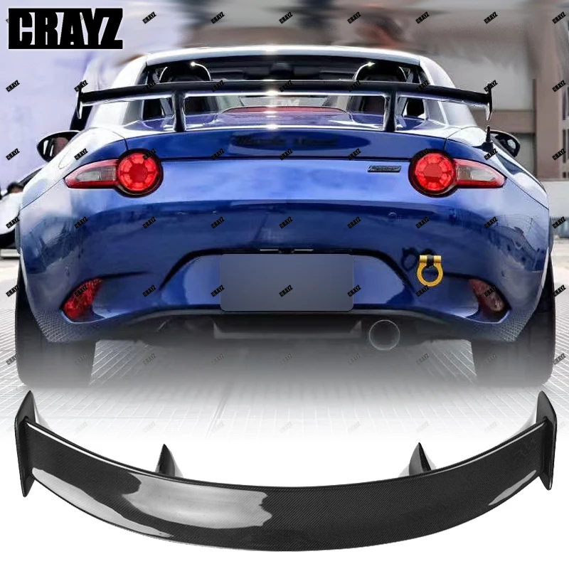 Для MAZDA MX5 MX-5 2016-2023 глянцевый черный/настоящее углеродное волокно ND Miata украшение