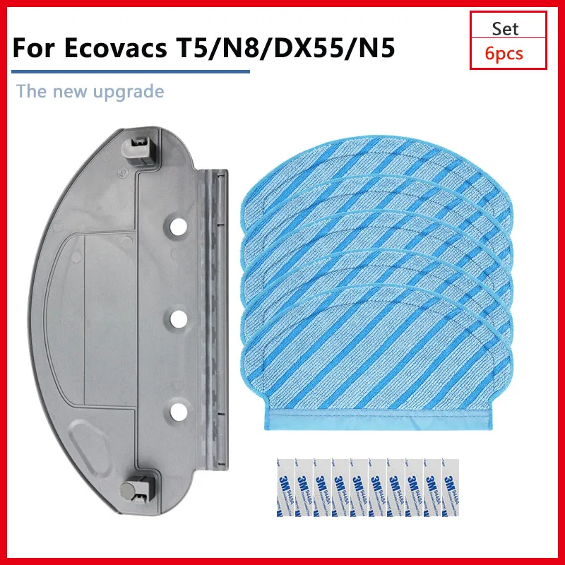 

For Ecovacs Deebot T5 N8 DX55 N5 Replacement Home Accessories Parts Cloth Rag Bracket Mop Holder Tools Kit Robot Vacuum Cleaner