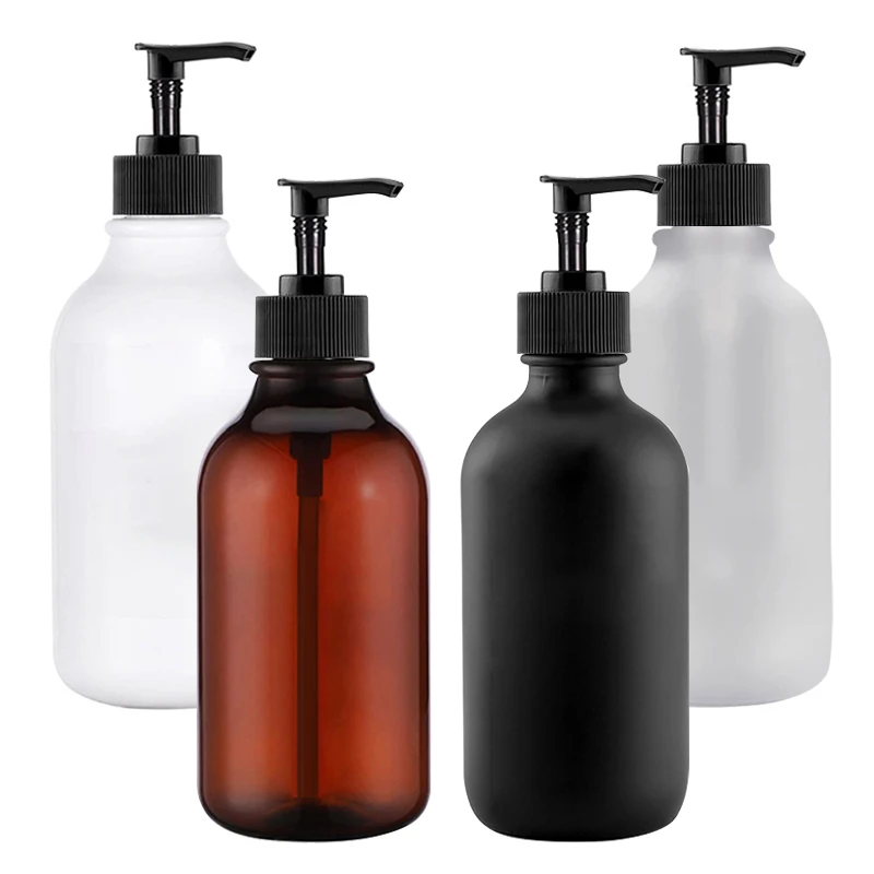 

Black Pump Soap Dispenser Refillable Shampoo Bodywash Bottle Bathroom Kitchen Storage Container Empty Bottle 500ML